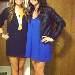 Blue midi dress Size M Worn twice